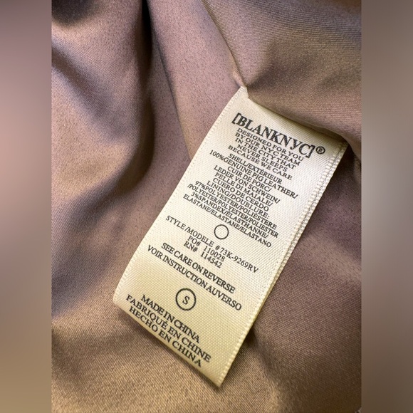 BLANKNYC Suede Moto Jacket size Small Never Worm - Picture 9 of 12